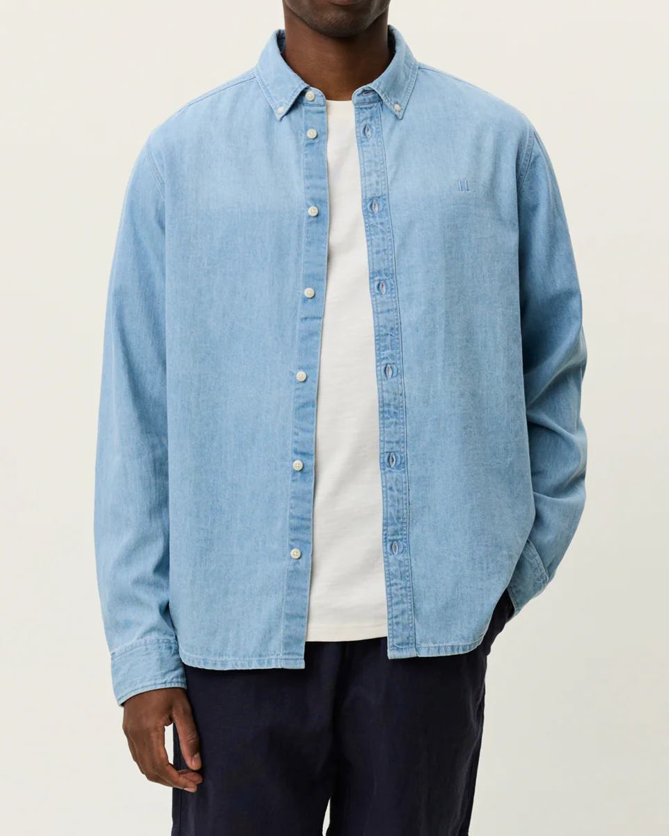 Konrad Denim Skjorta - Light Indigo Wash