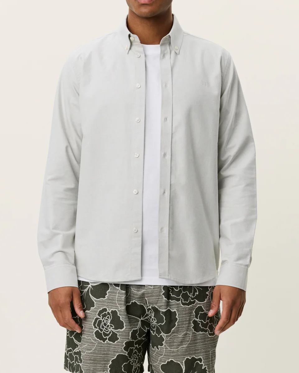 Konrad Oxford Skjorta - Tea Green