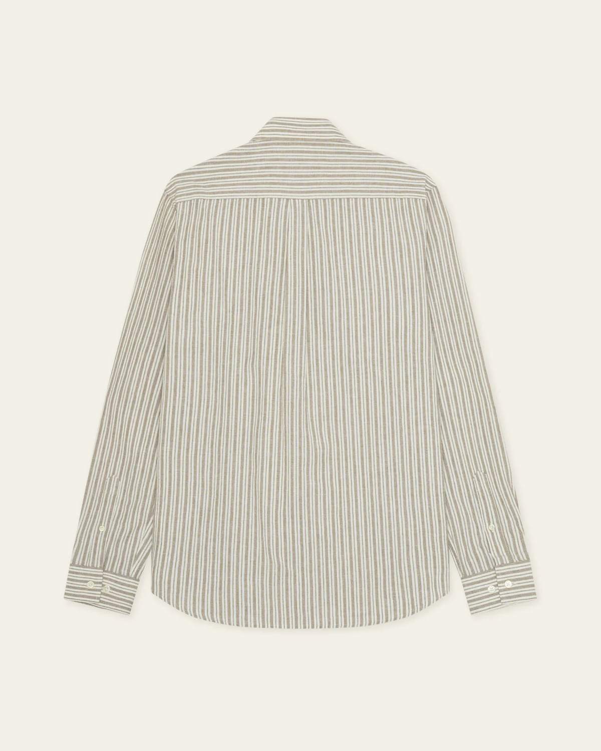 Konrad Stripe Cotton Linen Skjorta