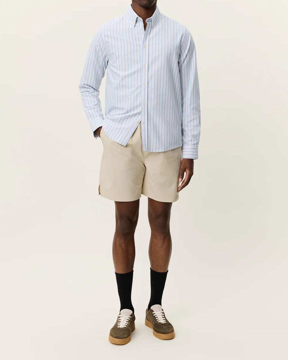 Konrad Striped Oxford Skjorta