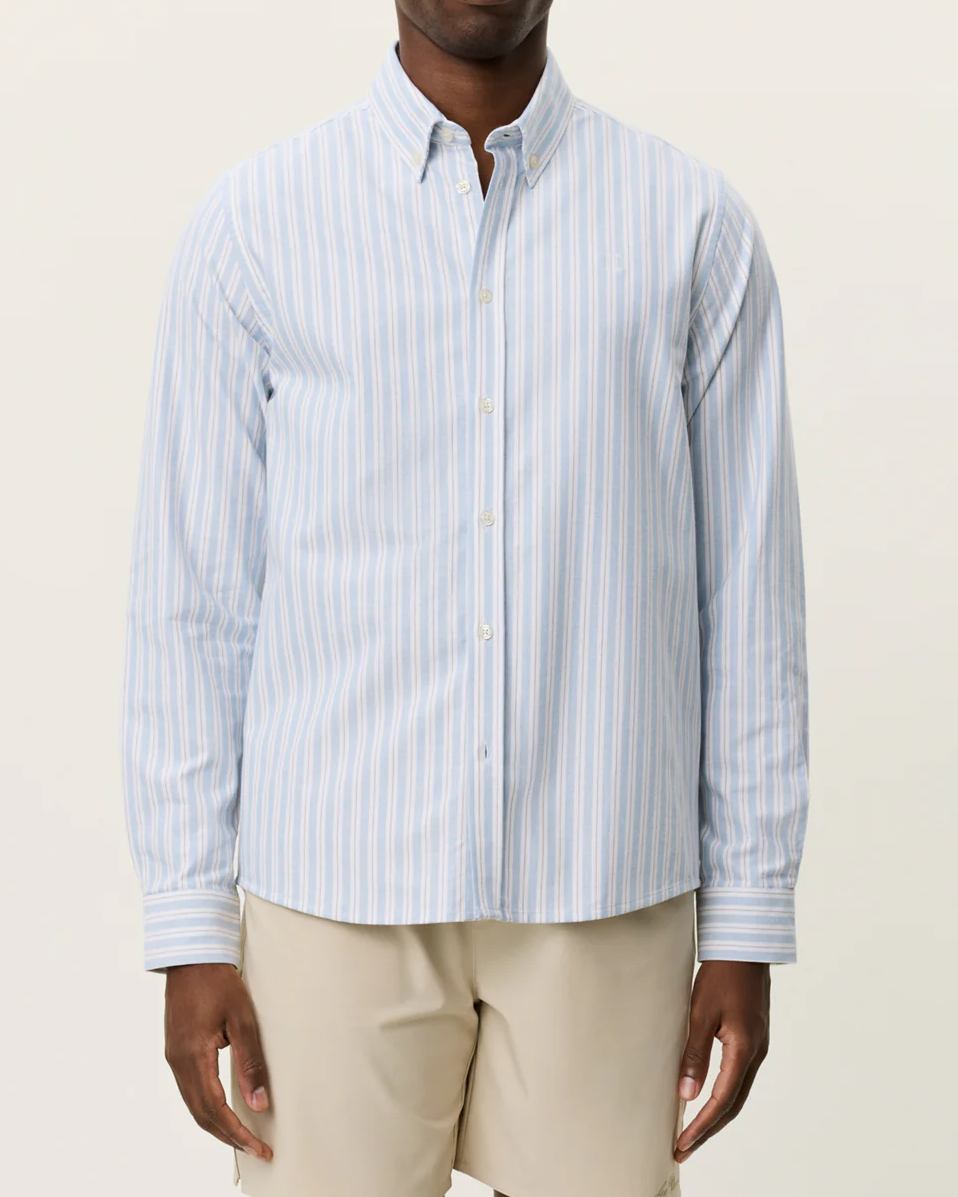 Konrad Striped Oxford Skjorta