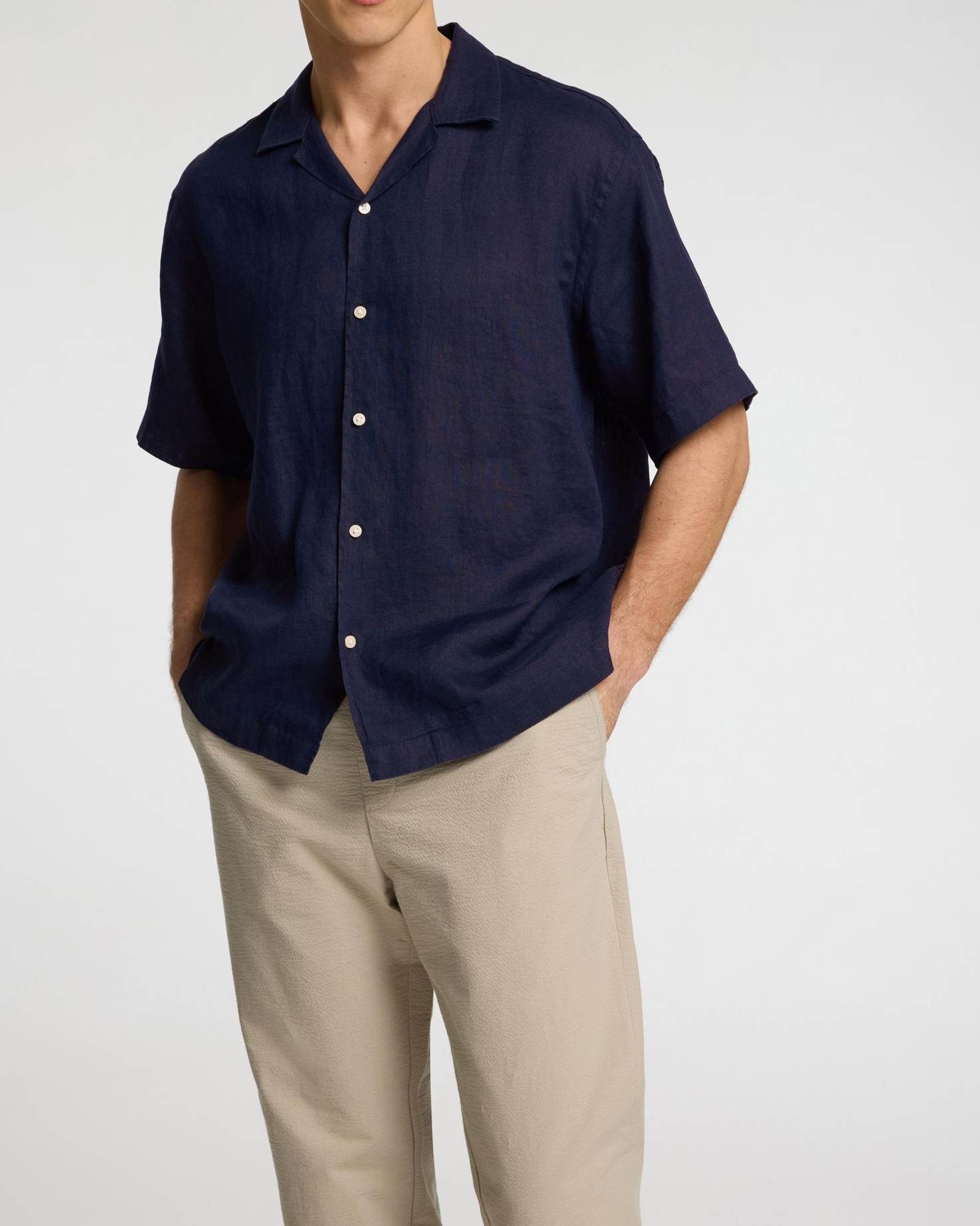 Kylian SS Linen Skjorta