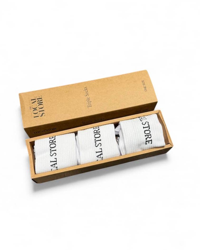 Local 3-Pack Strumpor - Vit