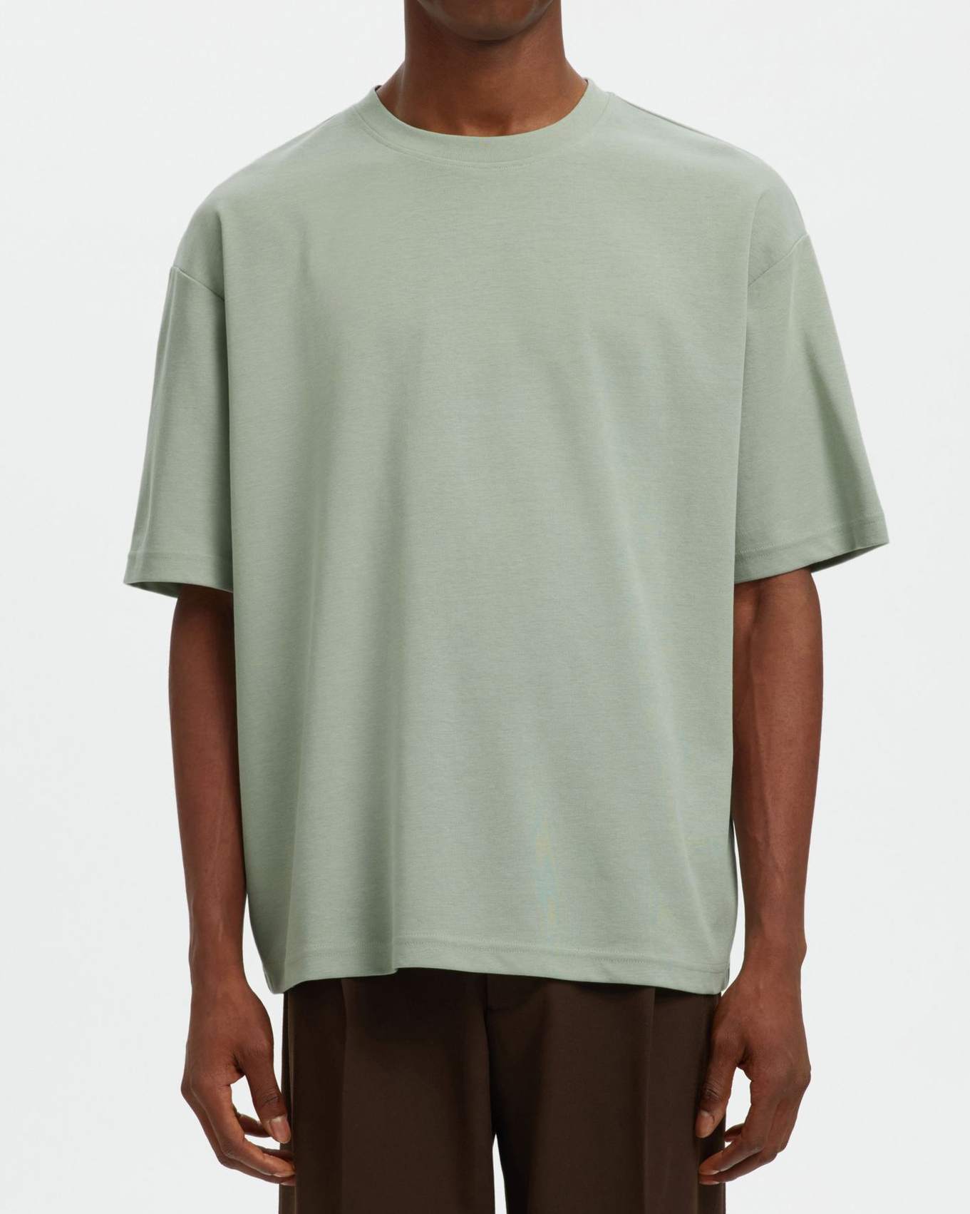 Loose Oscar T-Shirt - Aqua Grey