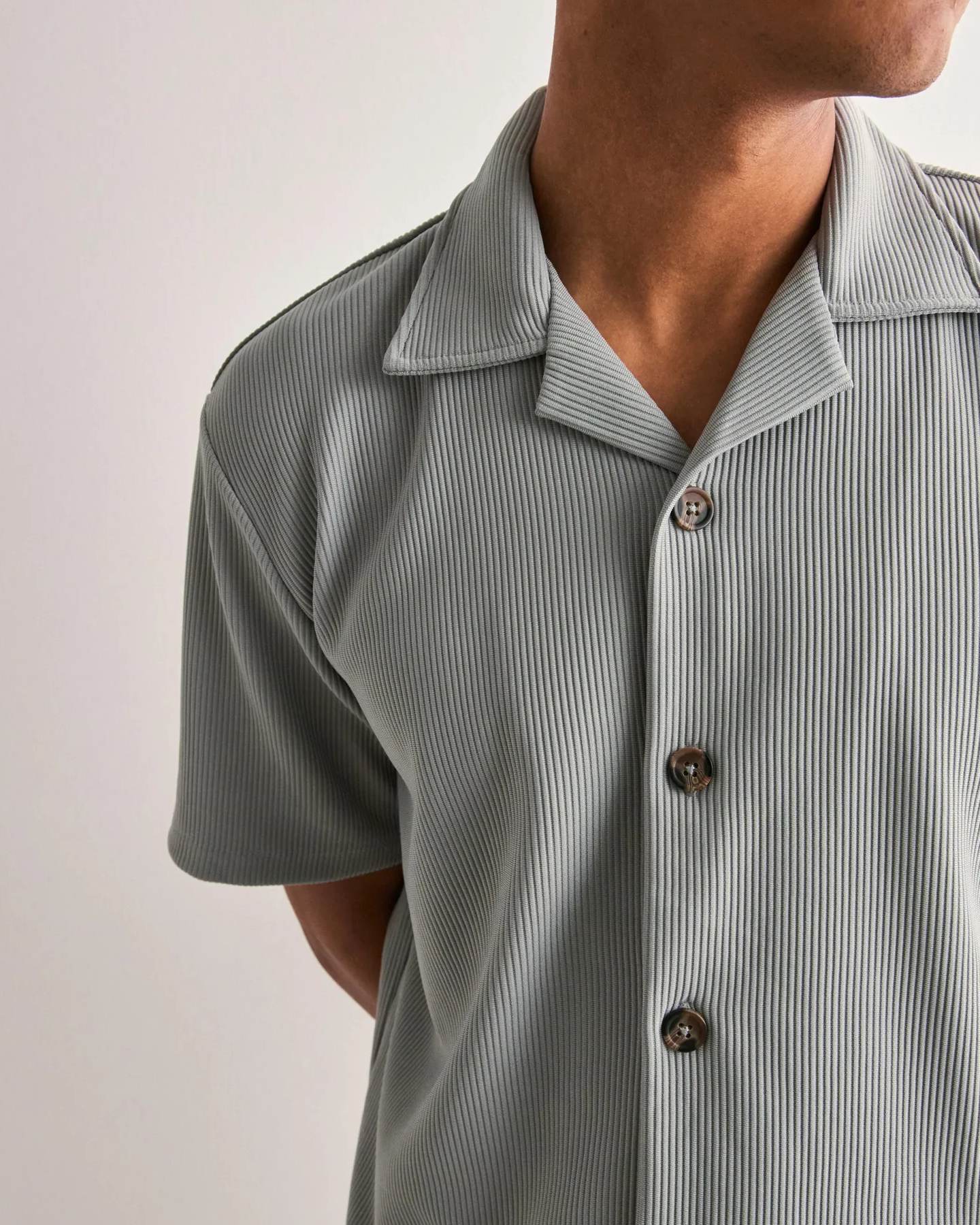 Loose Plisse Resort Skjorta