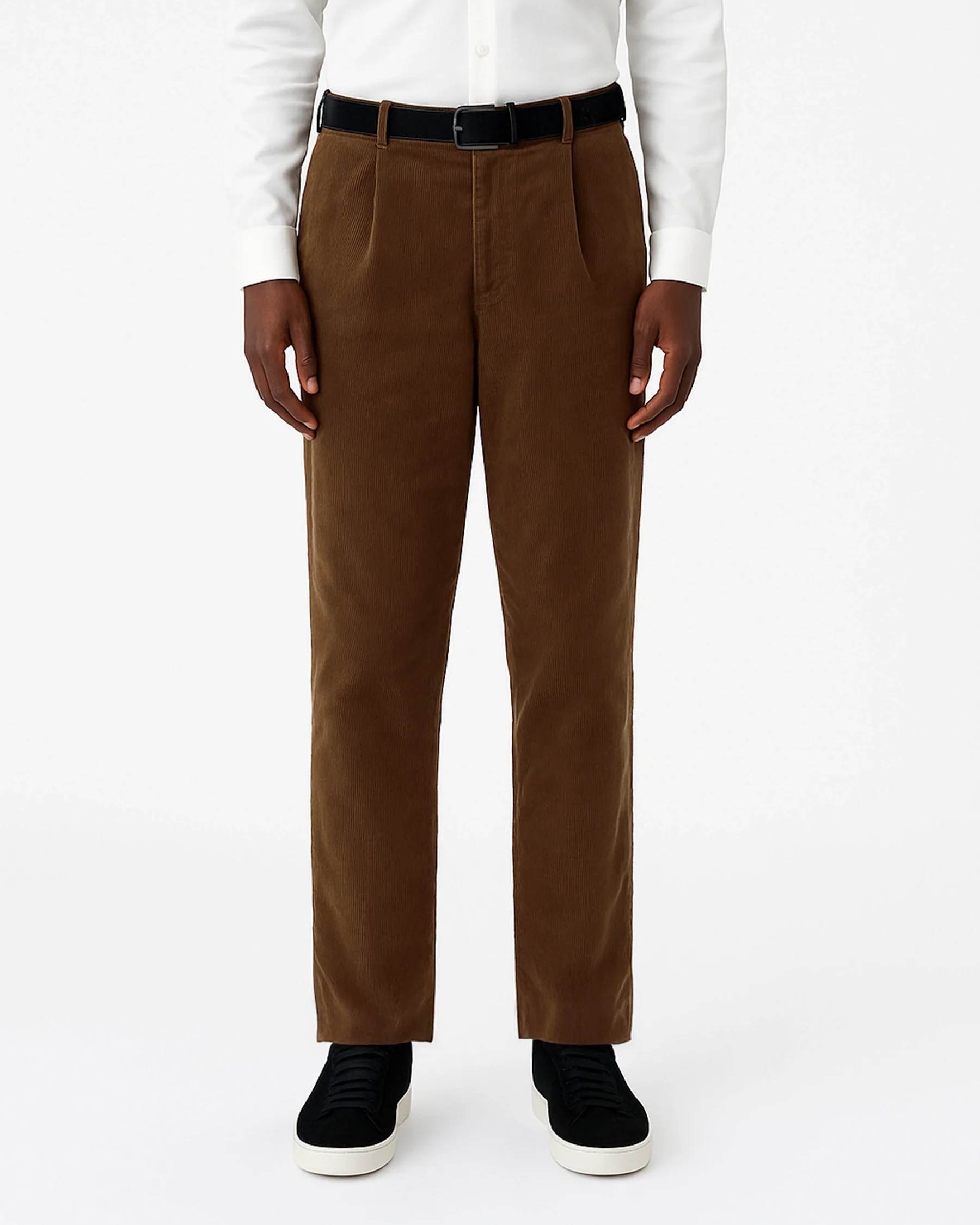 Lou Manchester Byxor - Mocha Brown