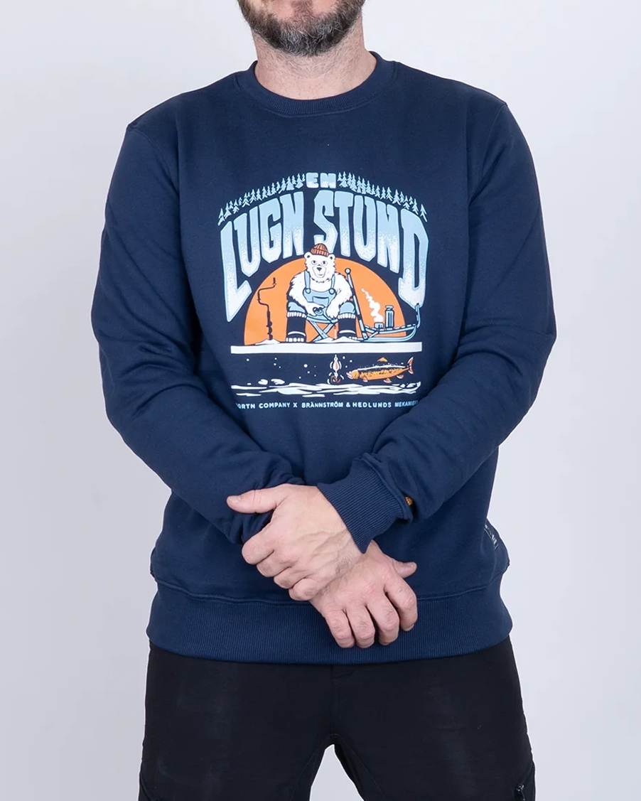 Lugn Stund Crewneck Tröja - Dark Navy