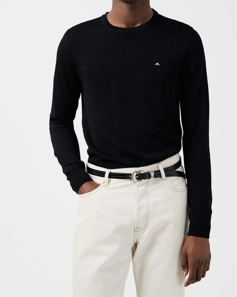 Lyle True Merino Tröja - Svart/Vit