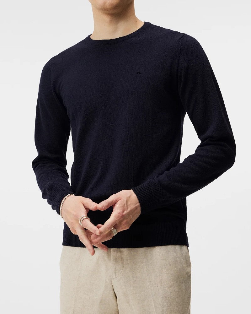 Lyle True Merino Tröja - Marinblå