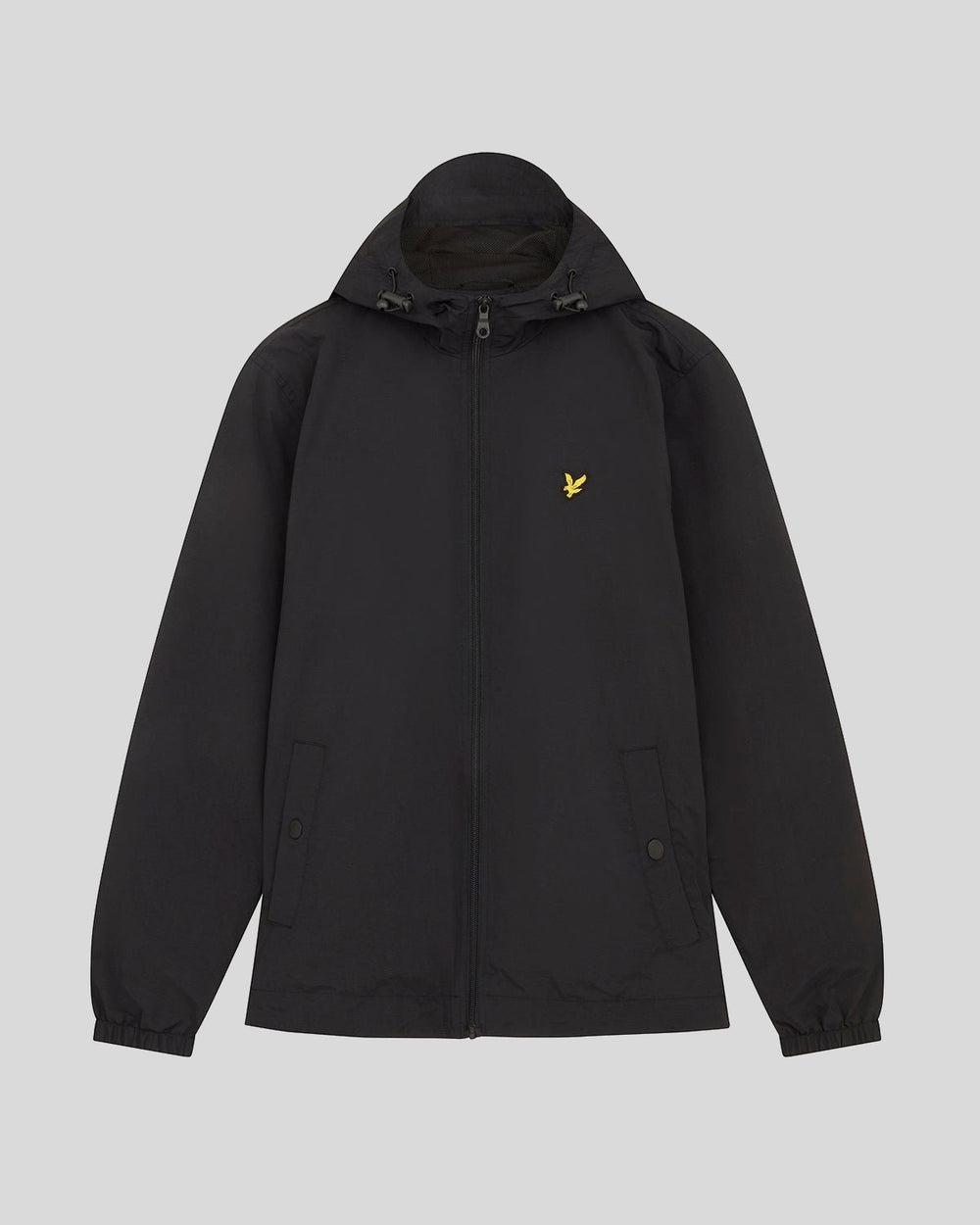 Zip Through Hooded Plus Jacka - Svart