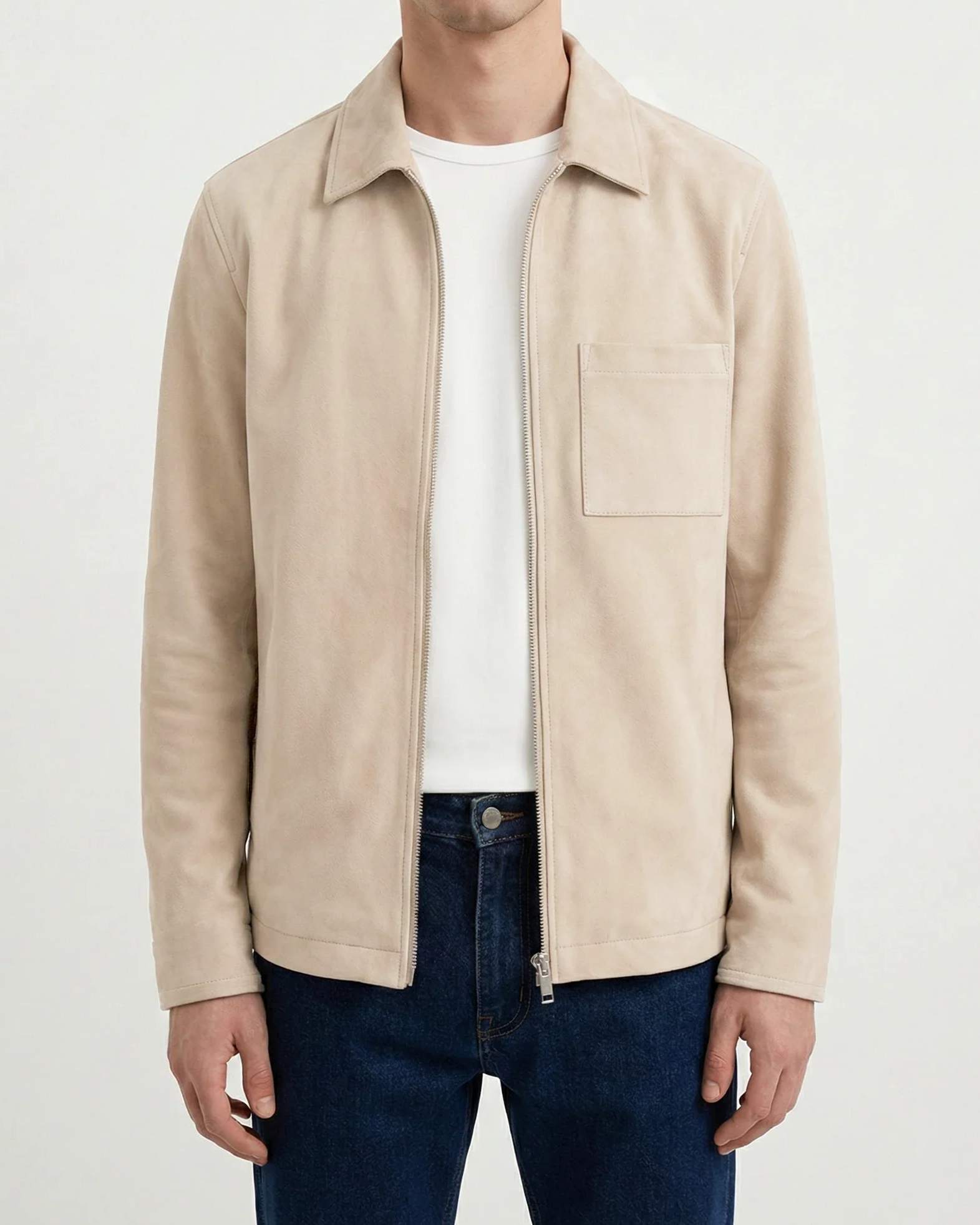 Neo Vegan Suede 2.0 Överskjorta - Beige