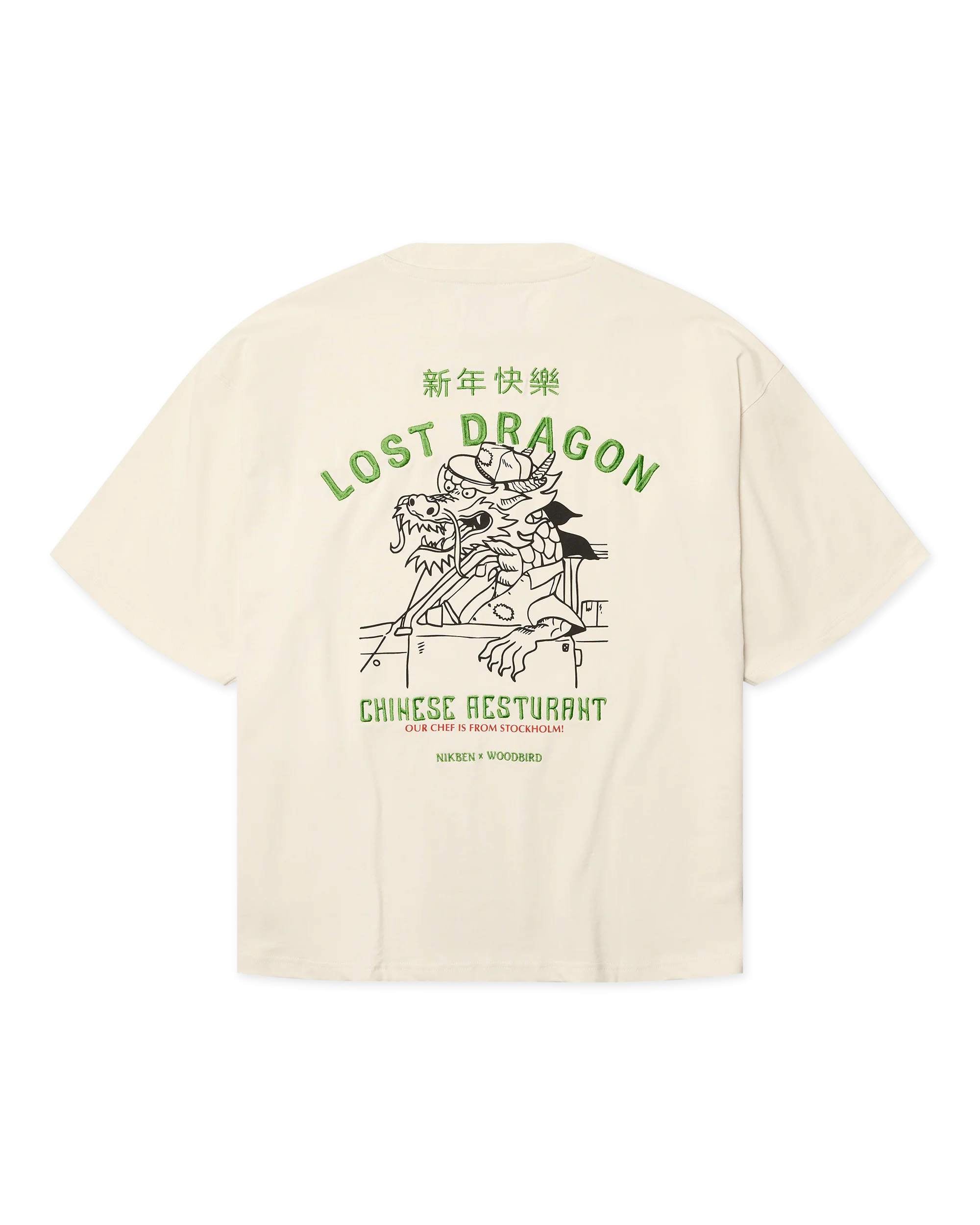 Nikben x Woodbird Delivery T-Shirt - Off White