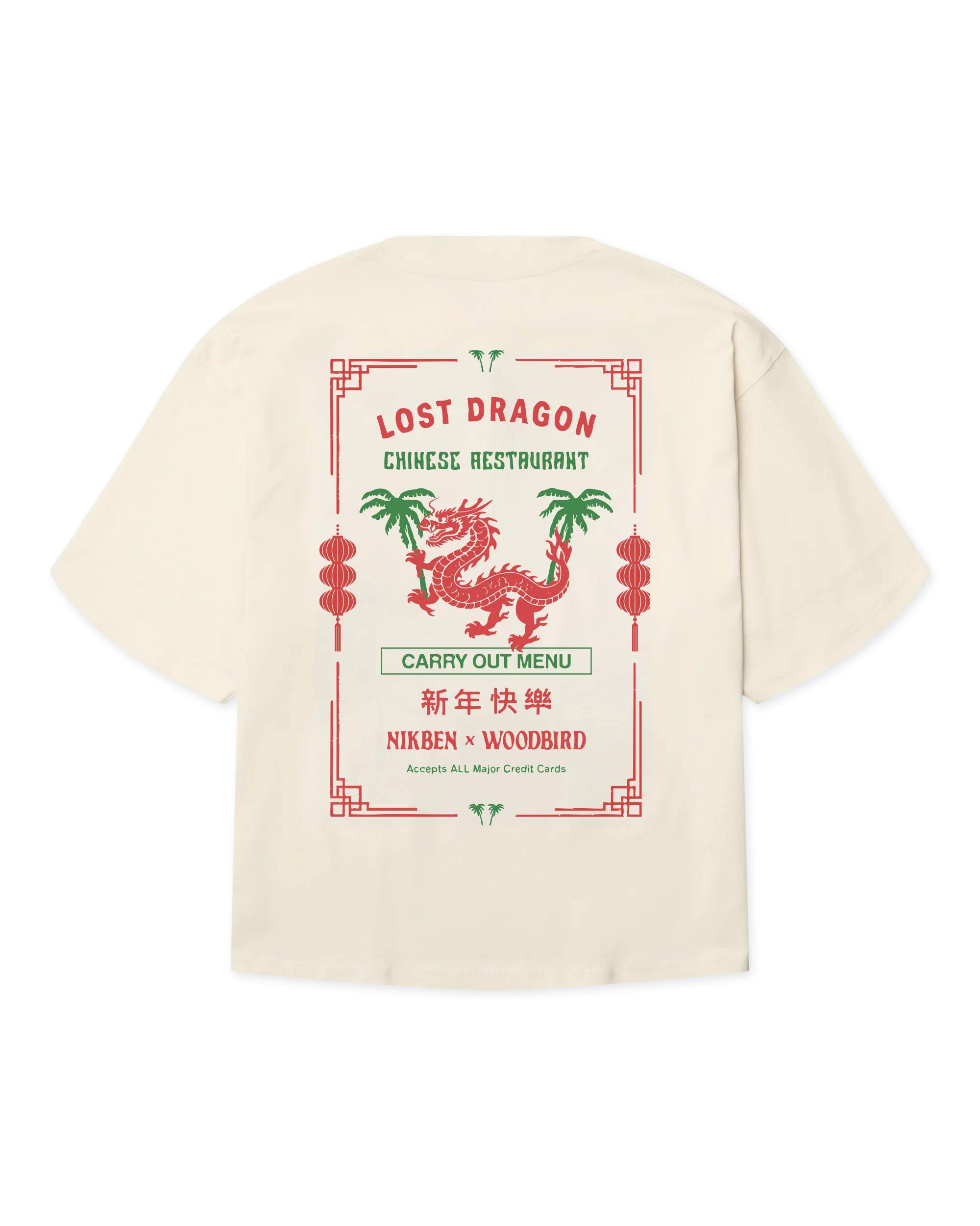 Nikben x Woodbird Dragon T-Shirt - Off White