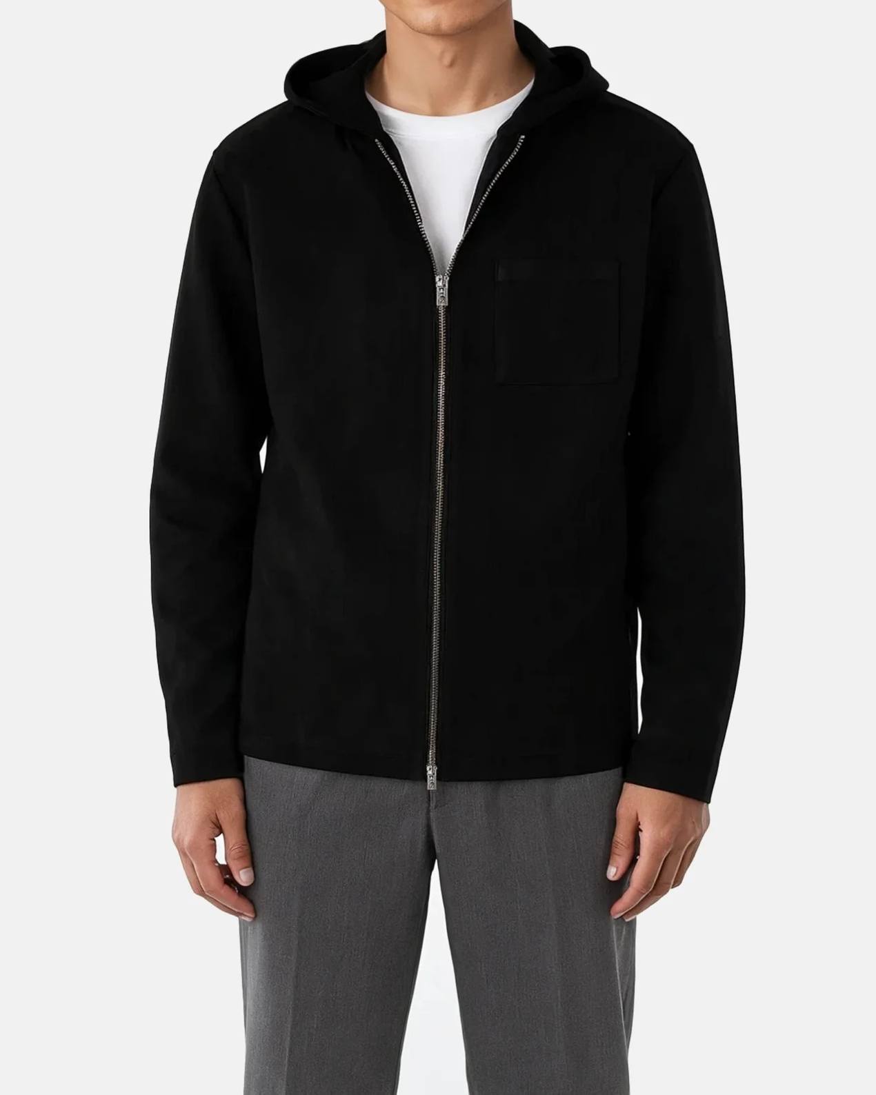 Nikolaj Vegan Zip Hoodie - Svart