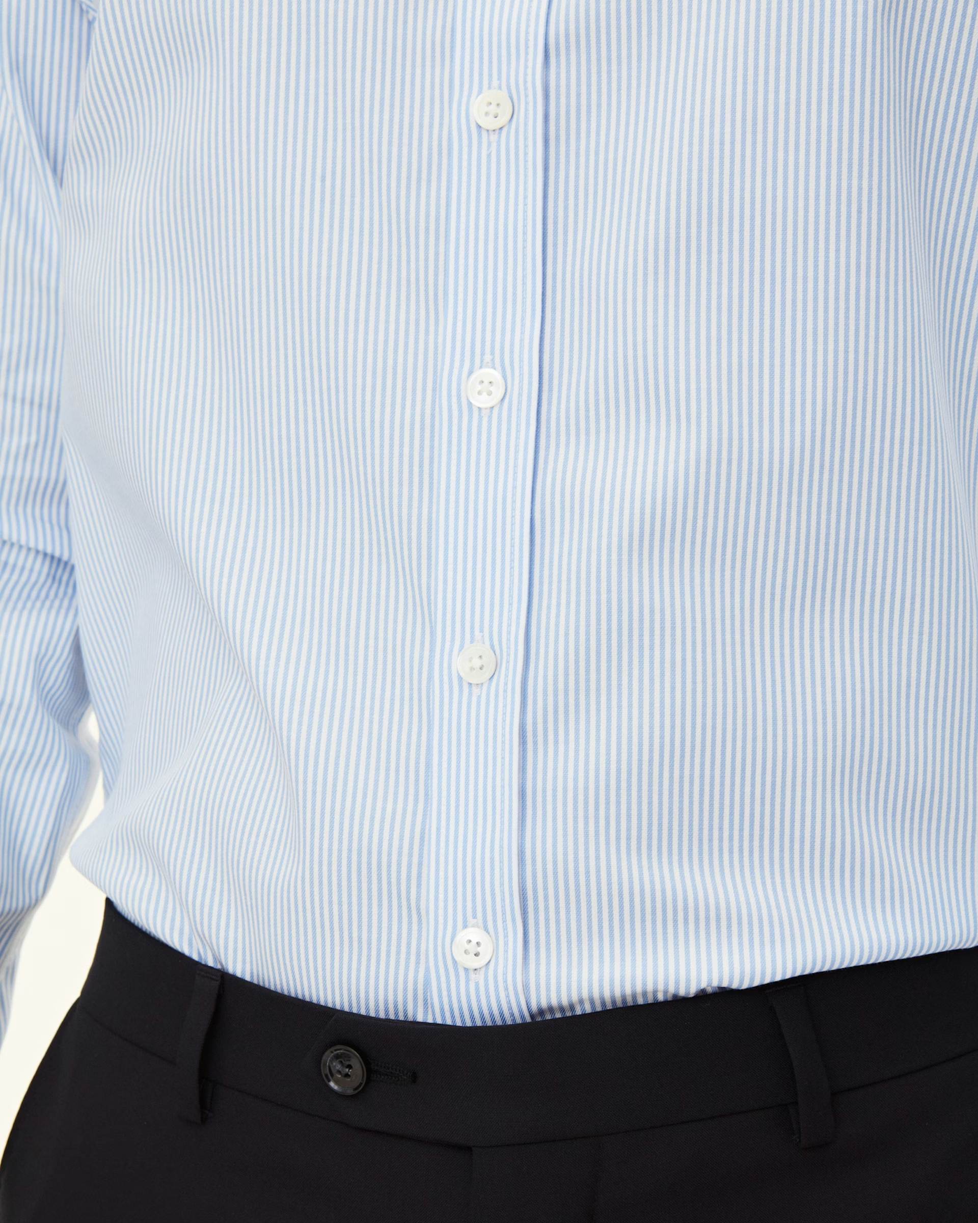 Non Iron Slim Fit Banker Stripe Skjorta