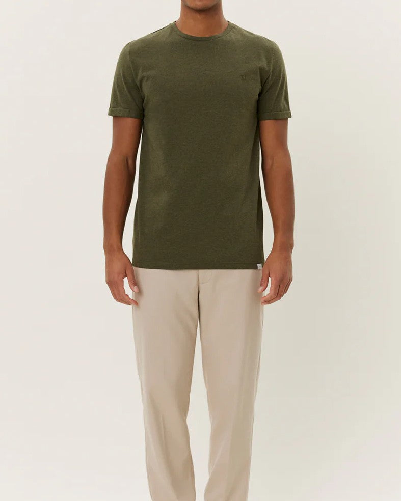 Nørregaard Tonal Melange T-Shirt - Forest Green