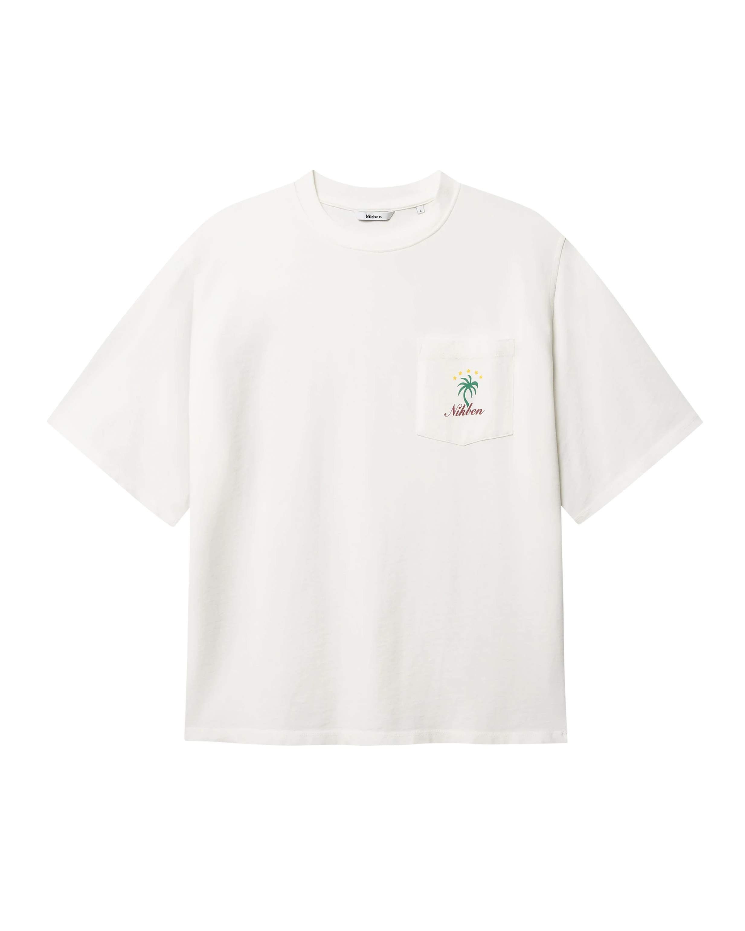 Palm Pocket T-Shirt - Bright White