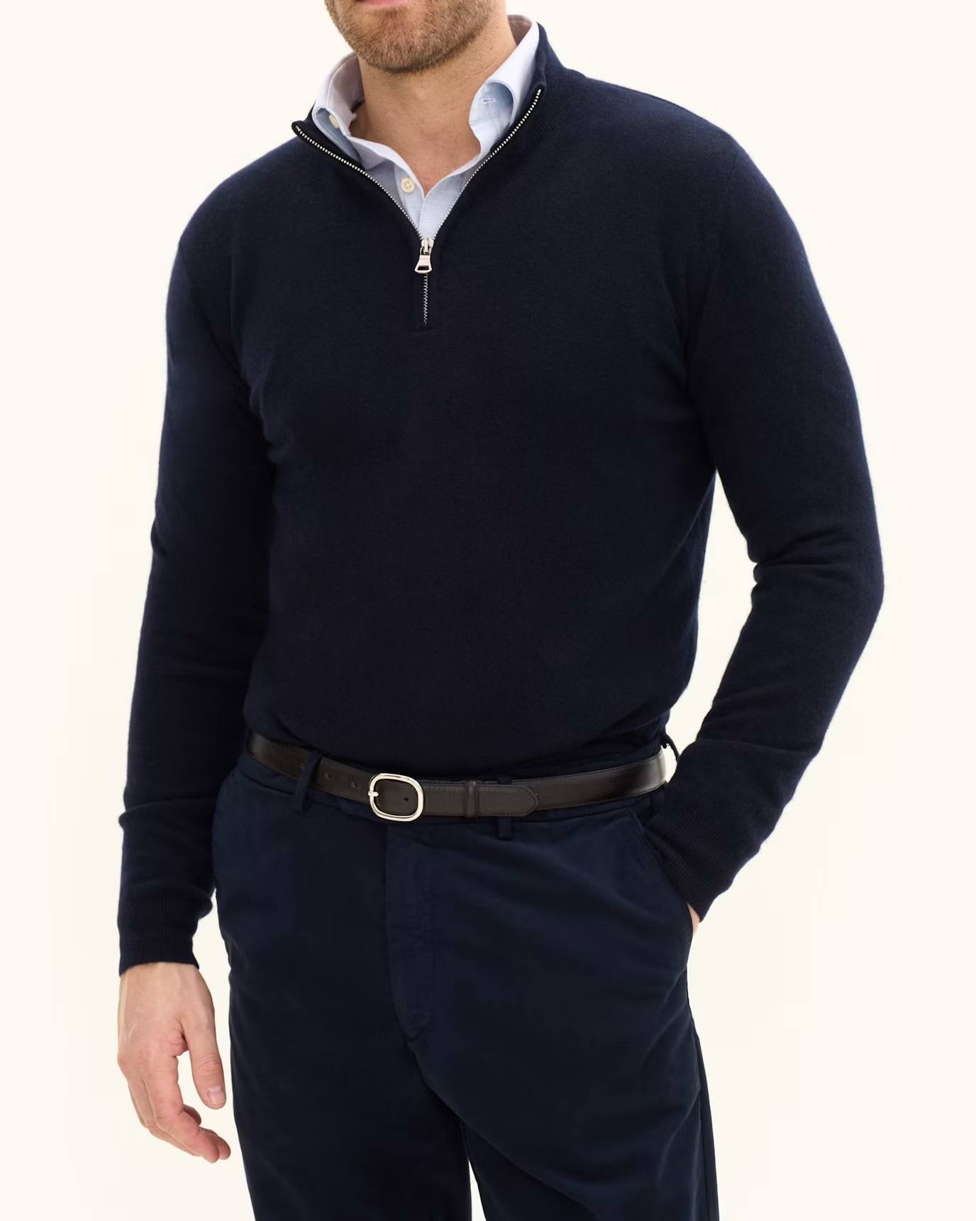Patton Half Zip Tröja - Navy