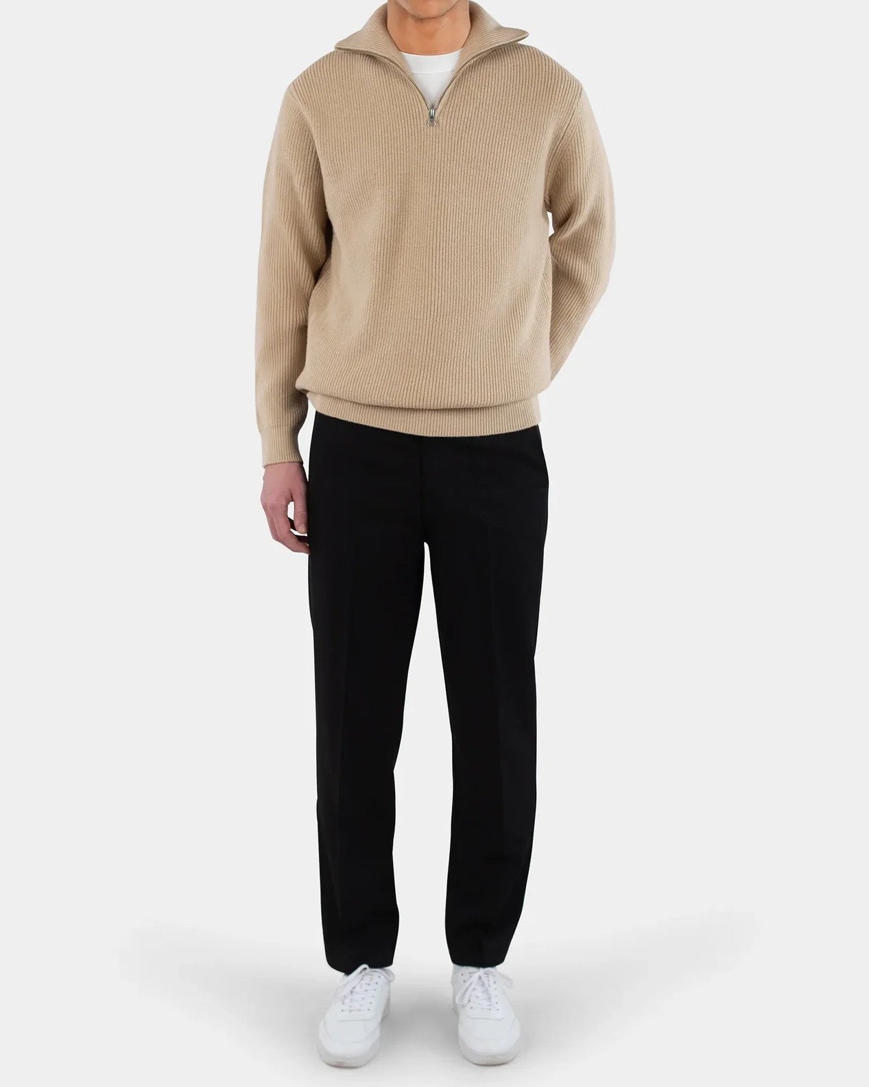Reuben Knitted Half Zip Tröja