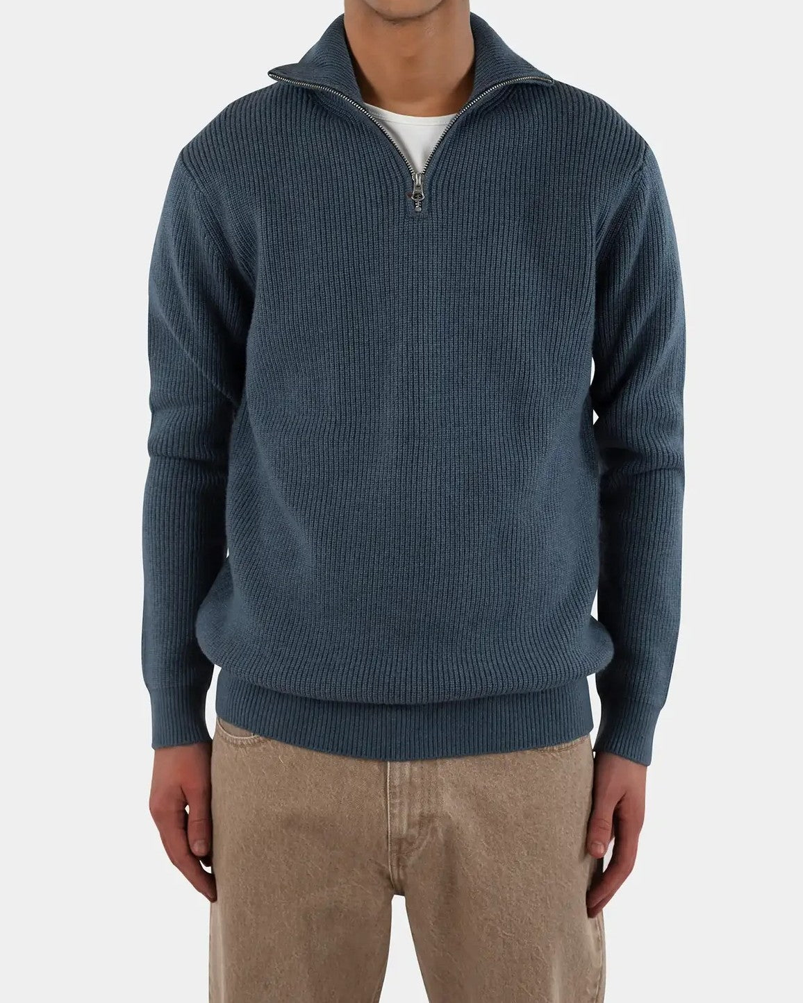 Reuben Knitted Half Zip Tröja