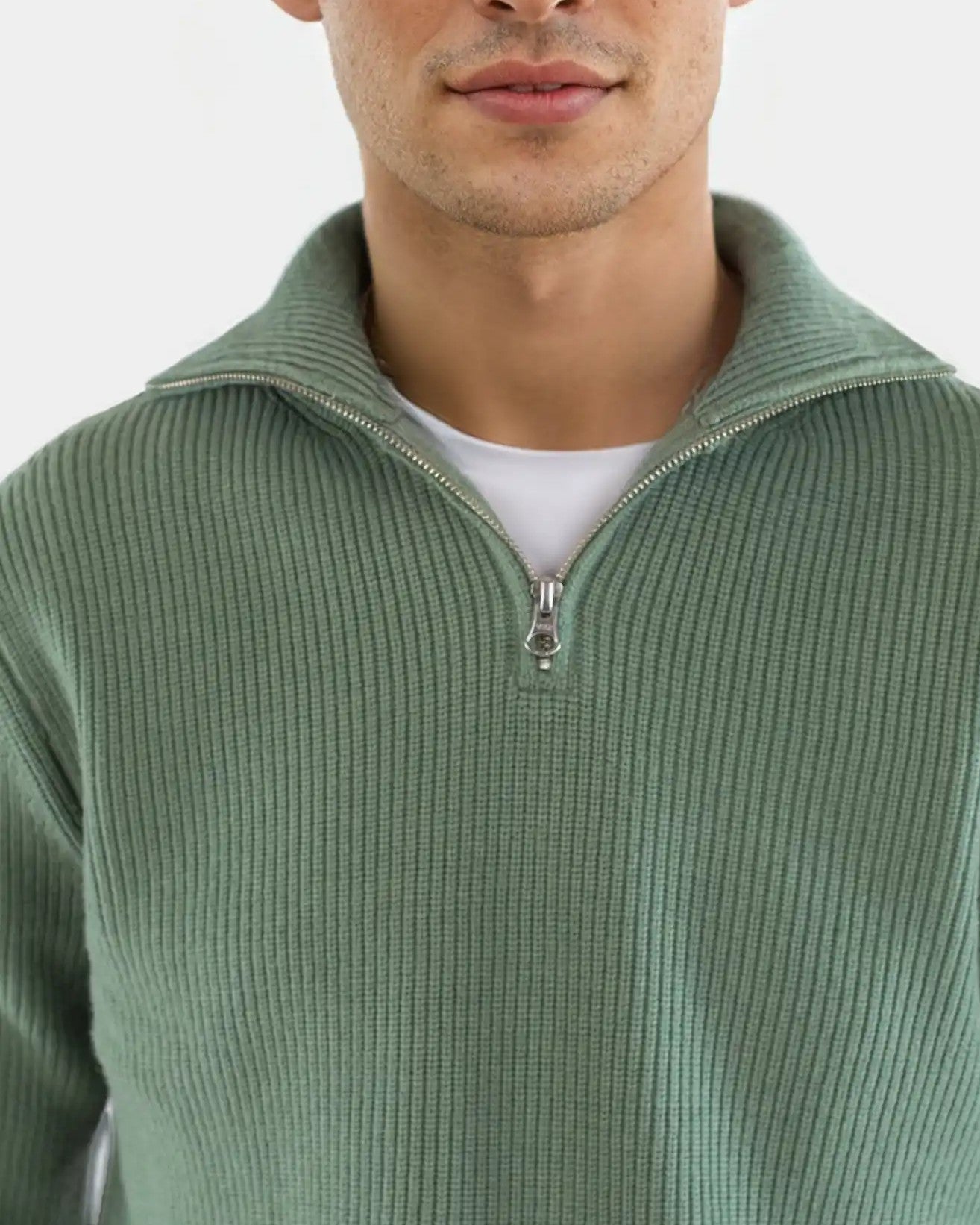 Reuben Knitted Half Zip Tröja