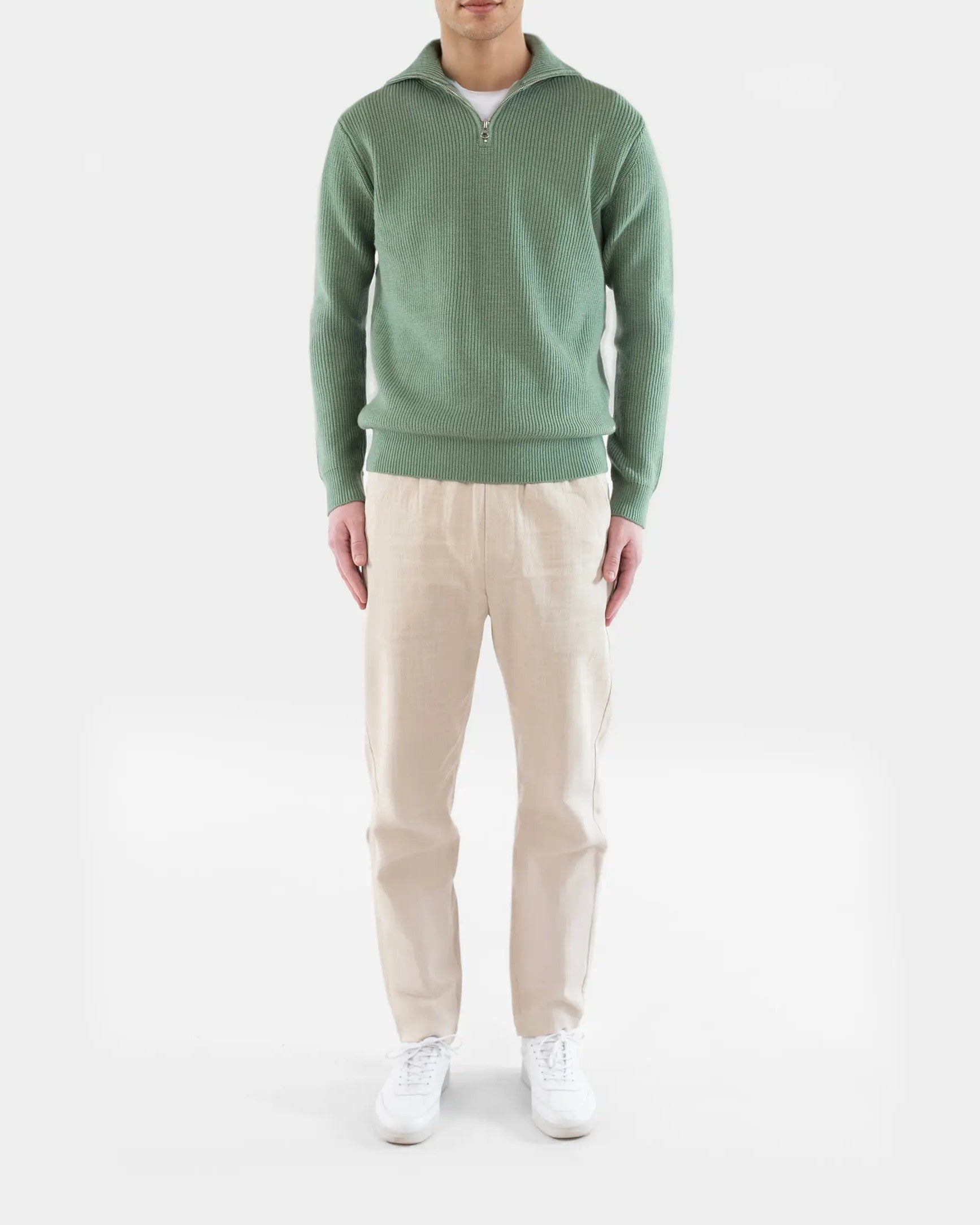 Reuben Knitted Half Zip Tröja