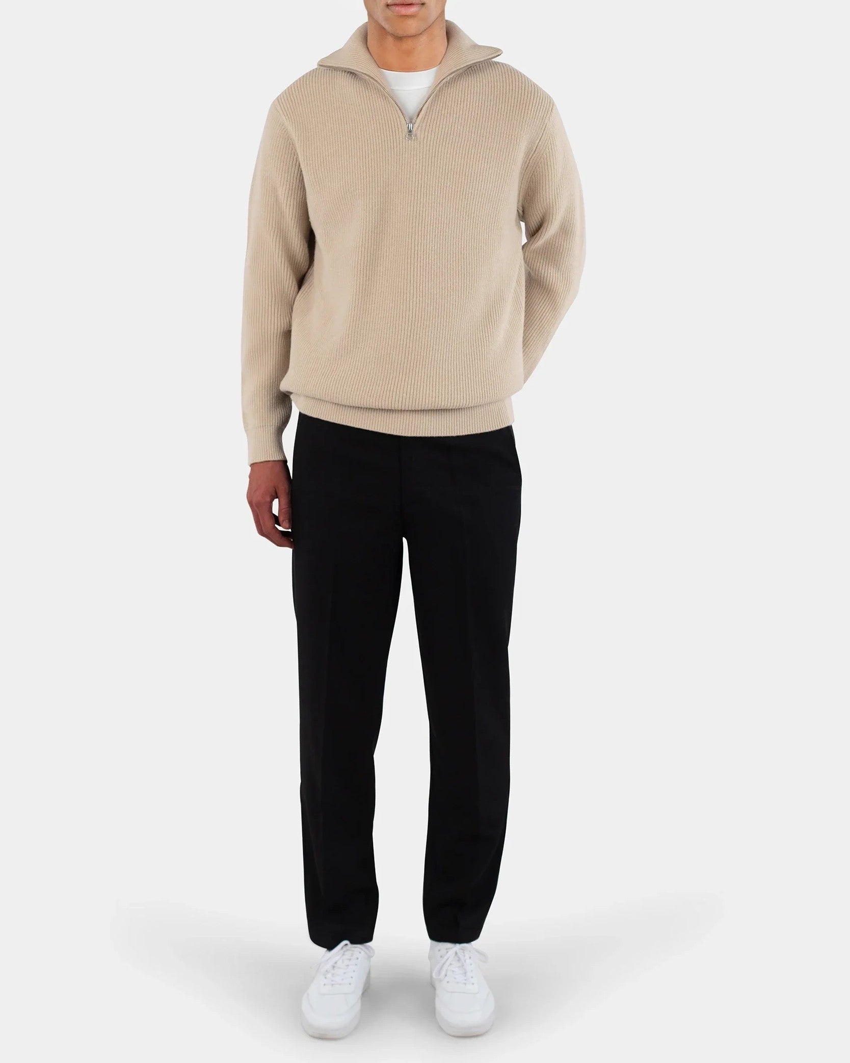 Reuben Knitted Half Zip Tröja