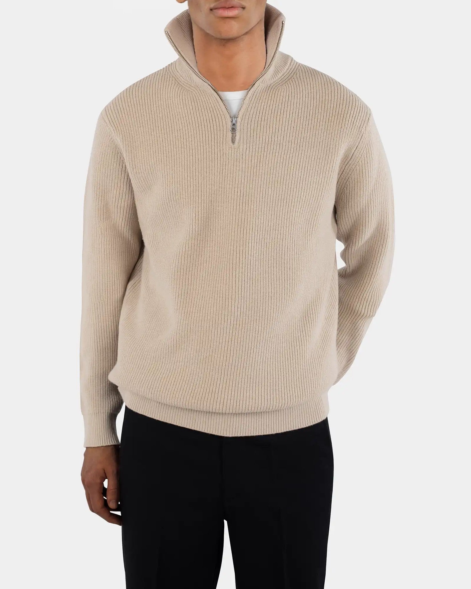 Reuben Knitted Half Zip Tröja