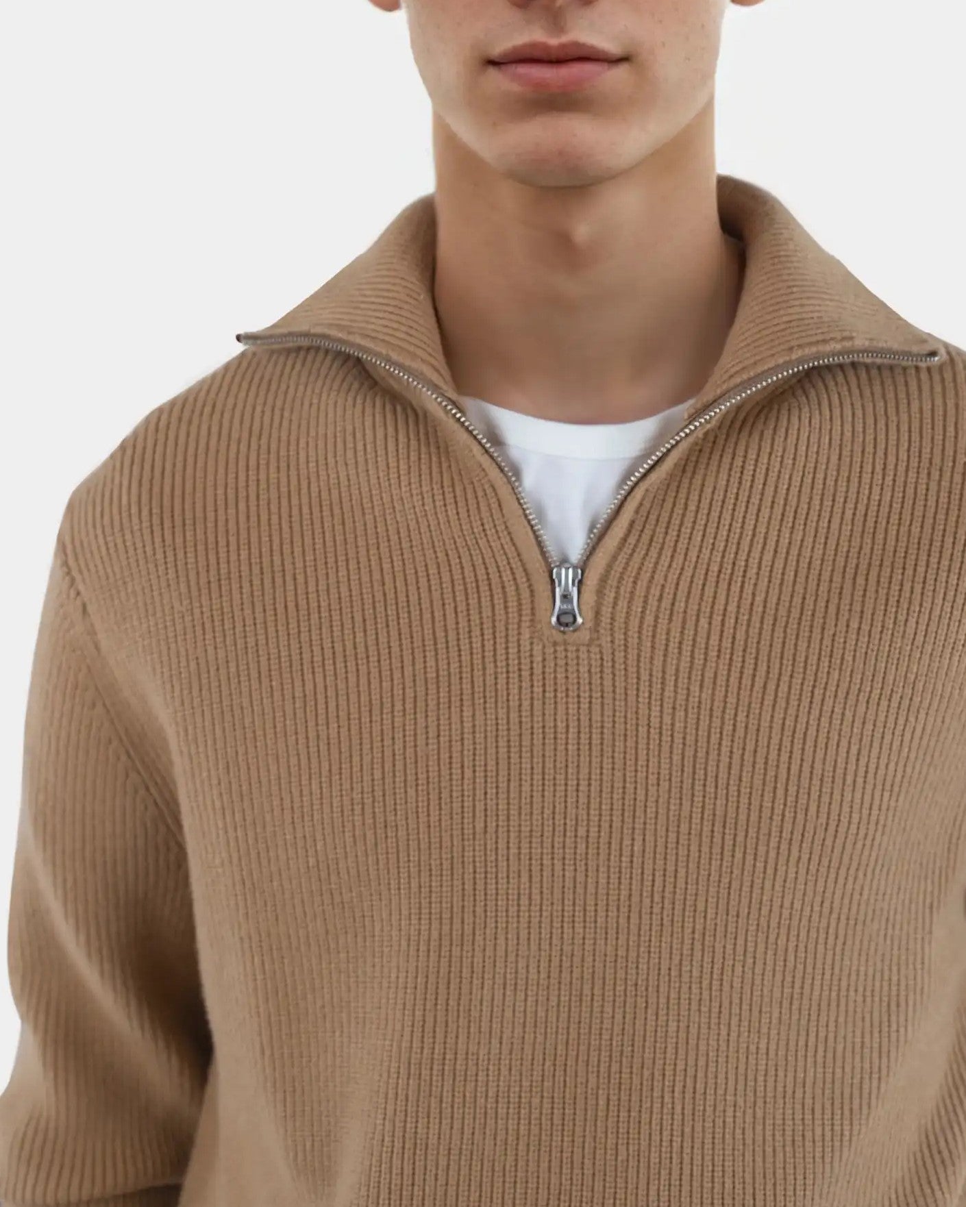 Reuben Knitted Half Zip Tröja