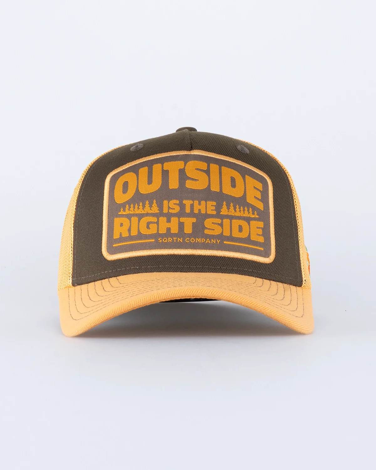Right Side Trucker Keps - Olive