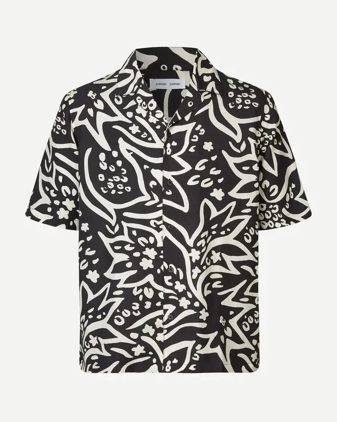 Saoscar AX Skjorta - Black Amaryllis