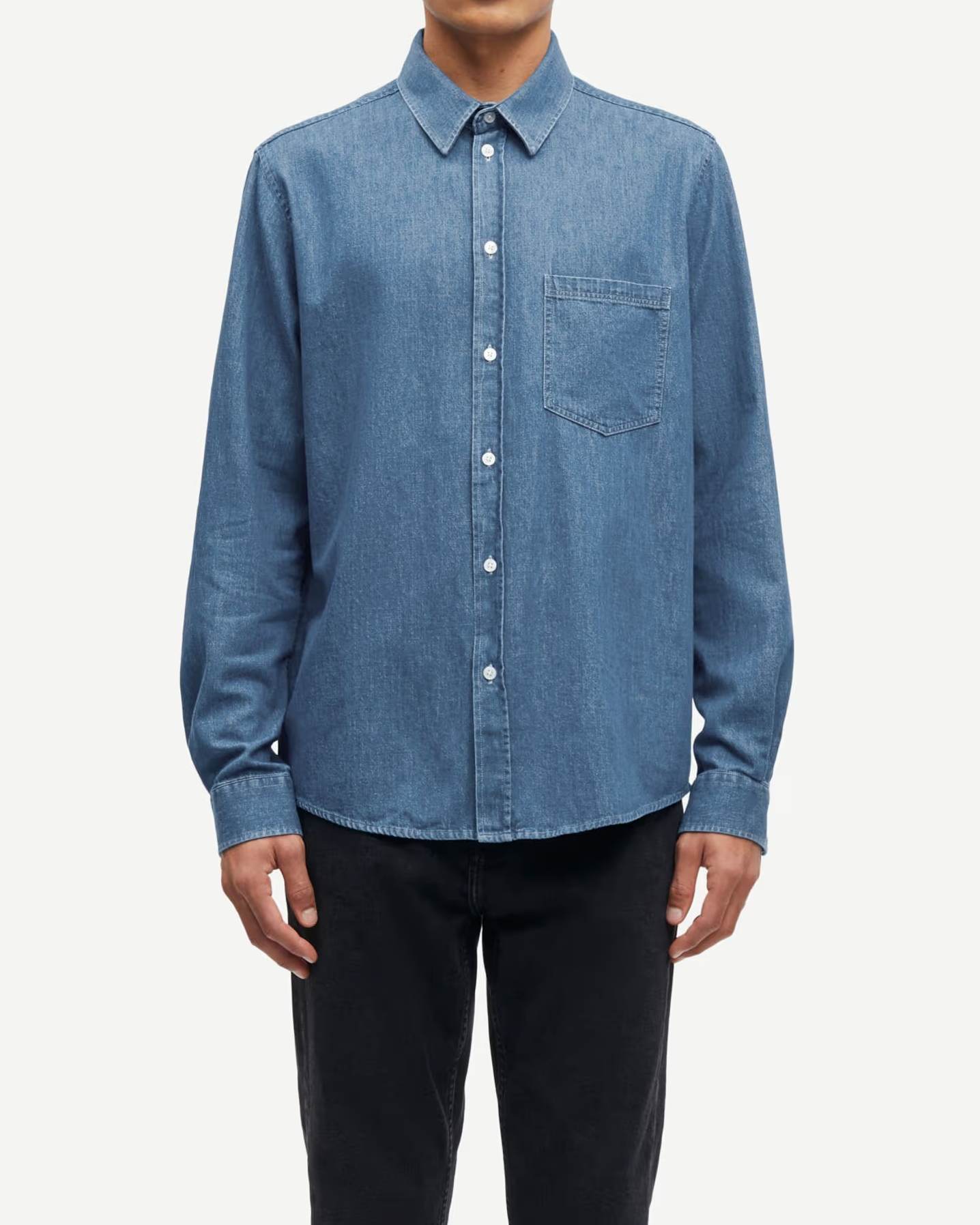 Saryan P Skjorta - Light Chambray