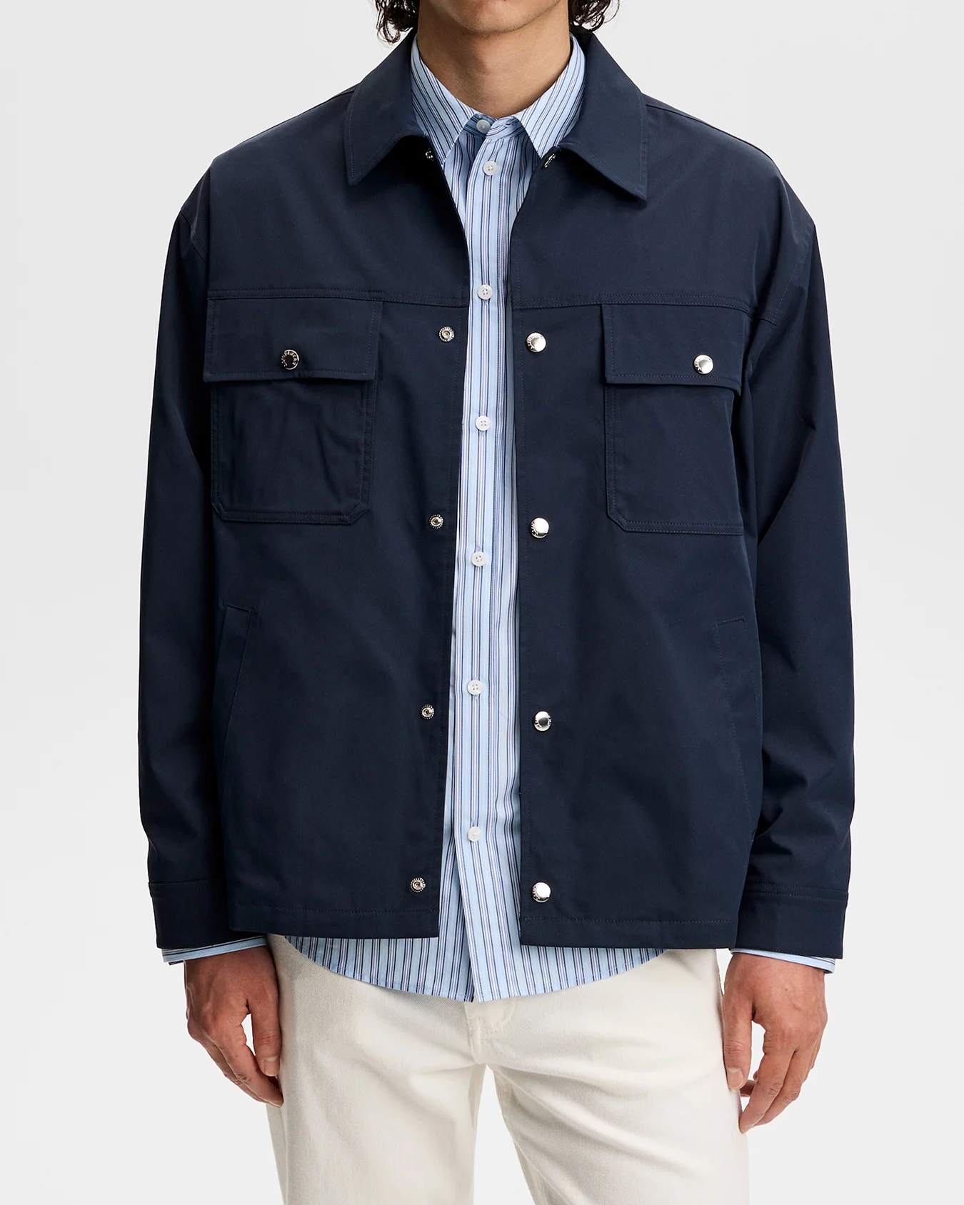 Shaley Overshirt - JL Navy