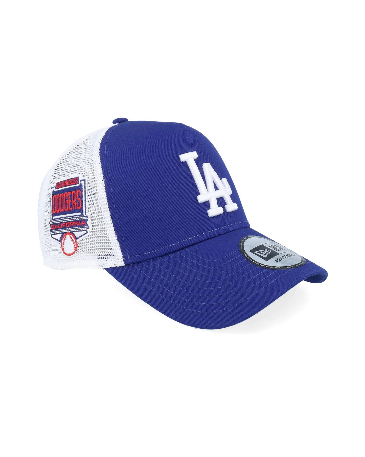 Side Patch Los Angeles Dodgers Trucker Keps - Blå