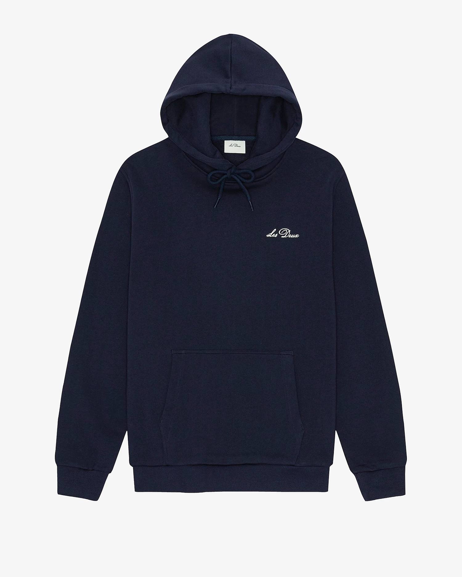 Signature Print Hoodie - Dark Navy