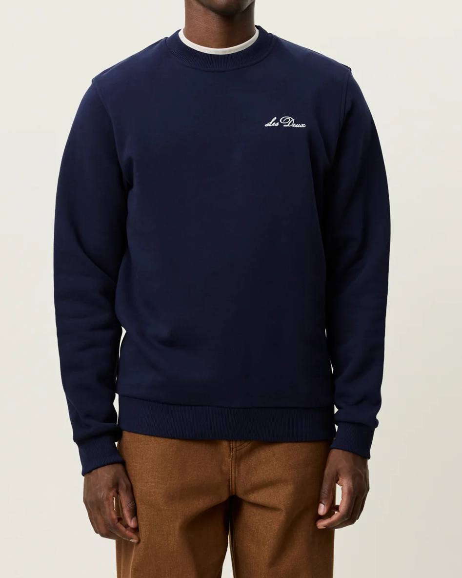 Signature Print Sweatshirt - Dark Navy