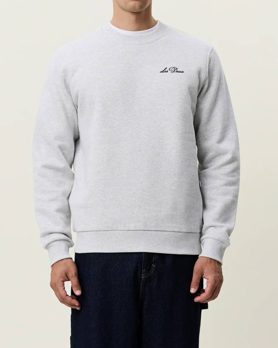 Signature Print Sweatshirt - Snow Melange