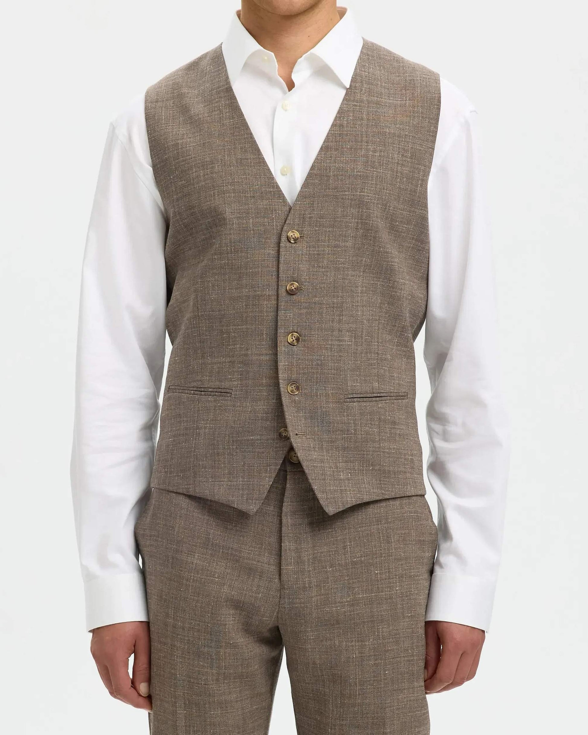 Slim Oasis Linen Väst