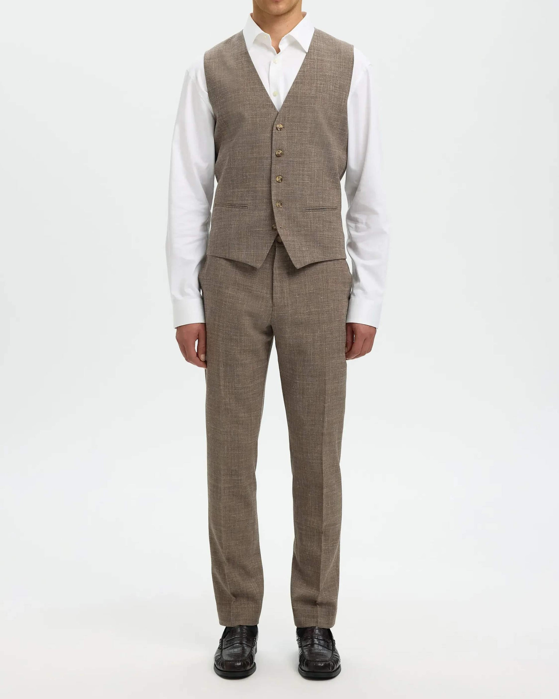 Slim Oasis Linen Väst