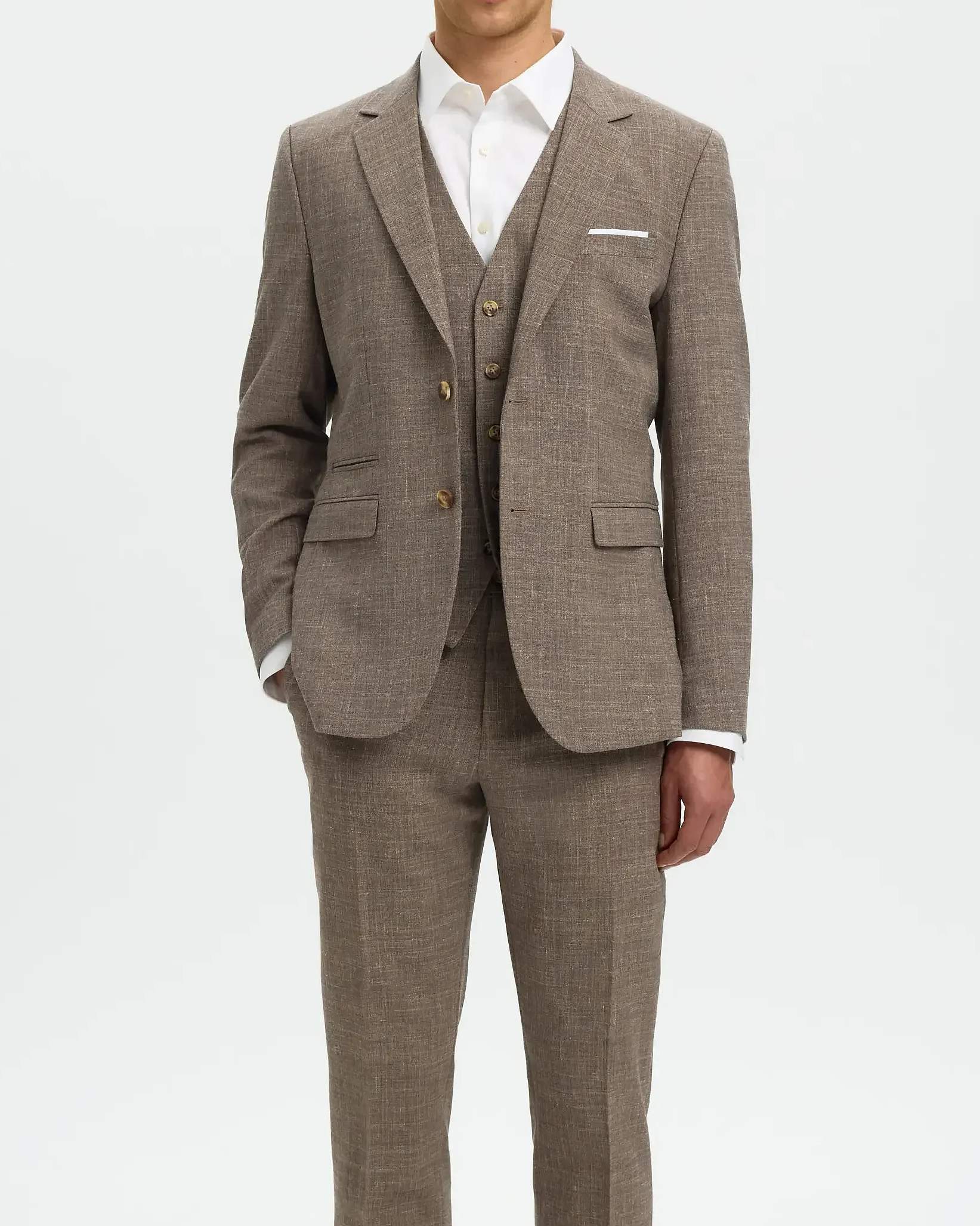 Slim Oasis Linen Väst