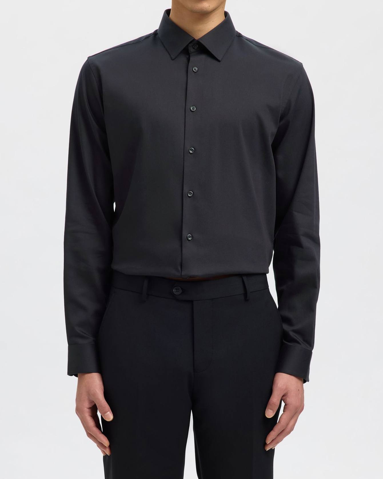 Slim Performance Skjorta - Svart