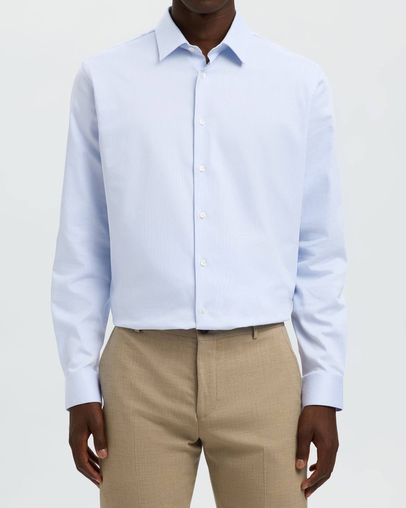 Slim Performance Skjorta - Light Blue