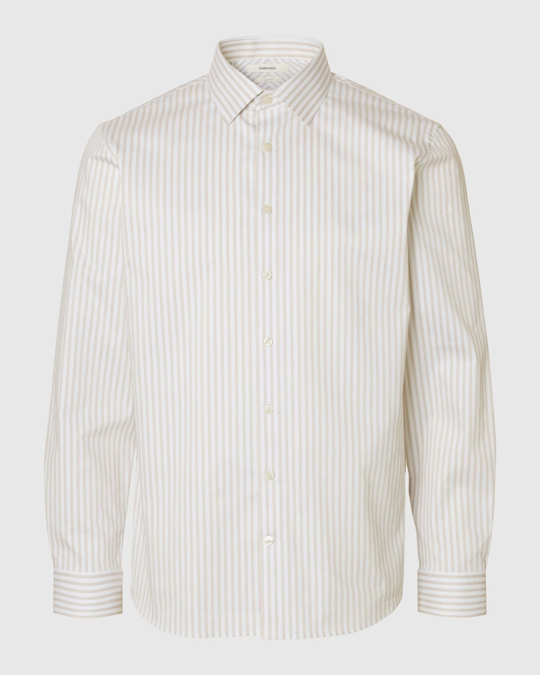 Slim Performance Stripes Skjorta