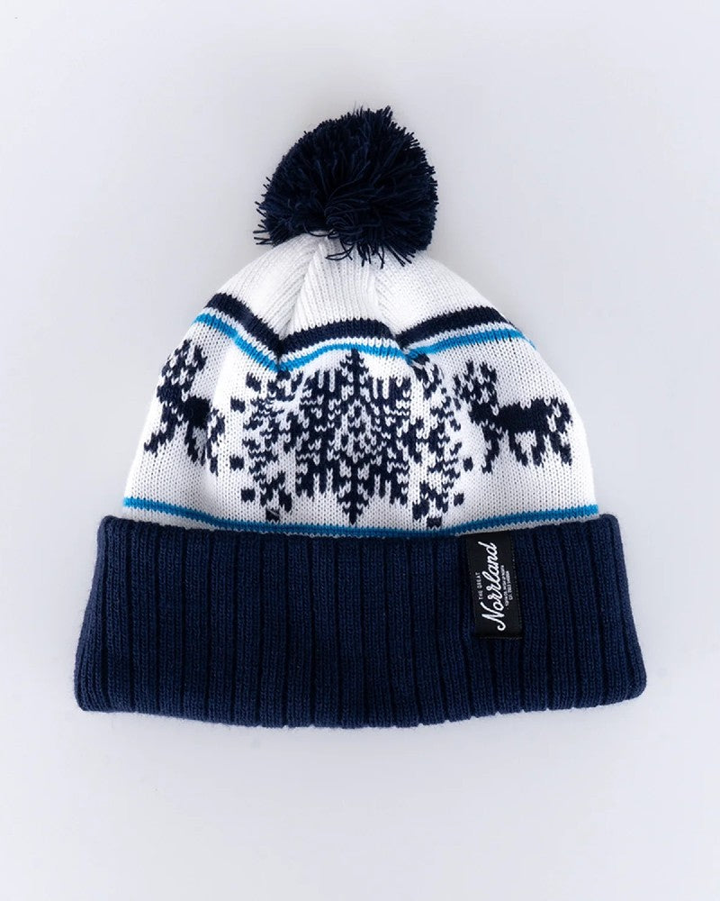 Snowflake Pom Pom Mössa - Vit