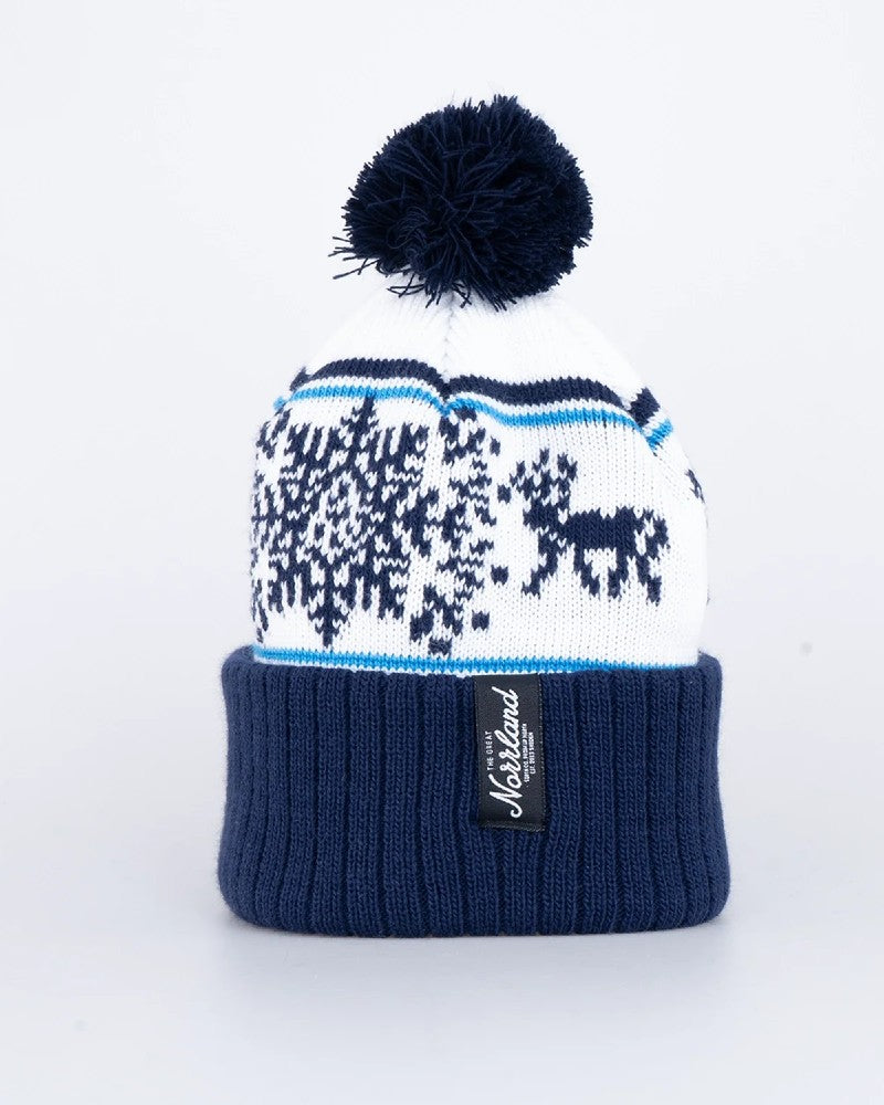 Snowflake Pom Pom Mössa