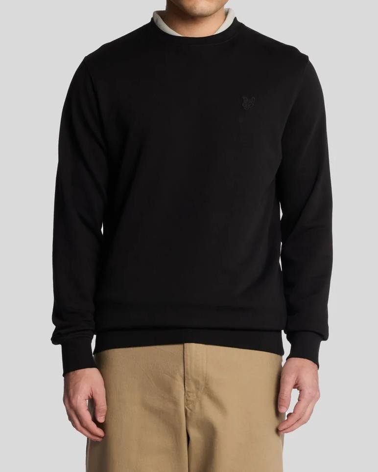 Superfine Crew Sweatshirt - Svart