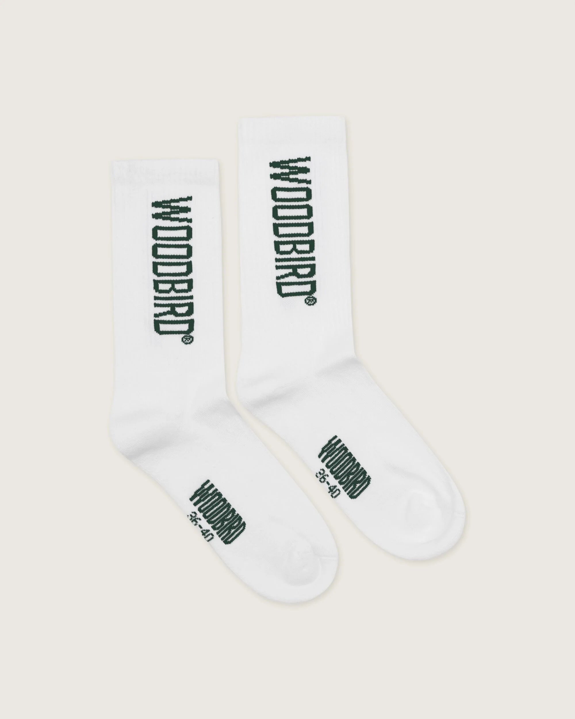 Tennis Logo Strumpor - White/Sports Green
