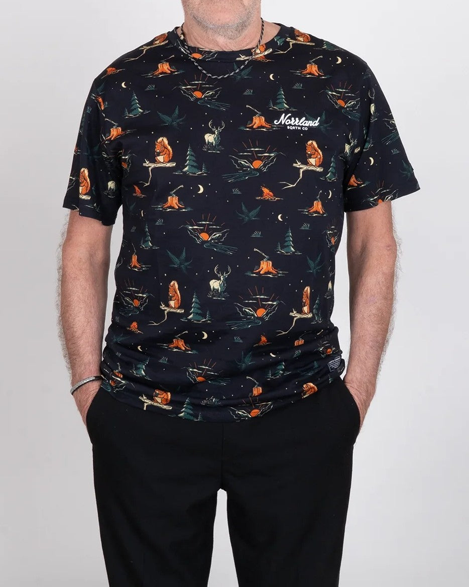 TGN Miniscript T-Shirt - Timber Black