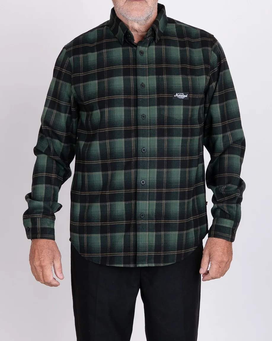 TGN Patch Flanell Skjorta - Dark Green