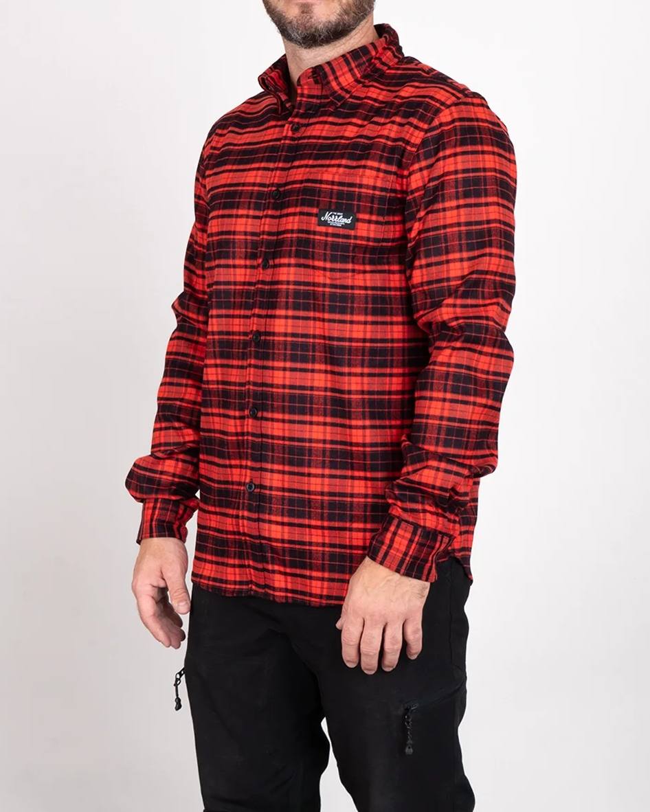 TGN Patch Flanell Skjorta - Röd